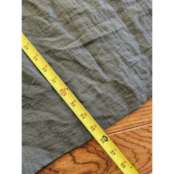 J. Crew Ruffled Linen Blend Shift Dress Women's Size 6 Gray Pockets - Picture 6 of 10